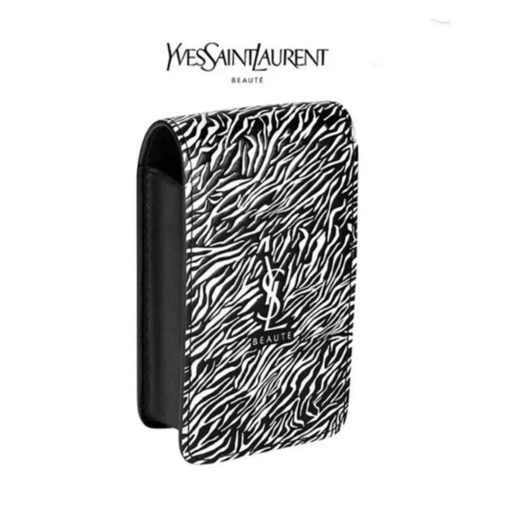 YSL Beauté Zebra Lipstick Pouch with Mirror